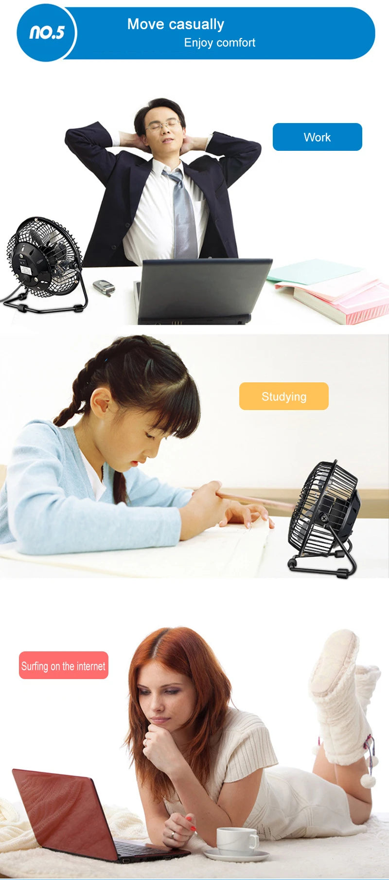 Stay Cool Anywhere with the 4/6inch Mini USB Fan in 2025! 🌬️✨