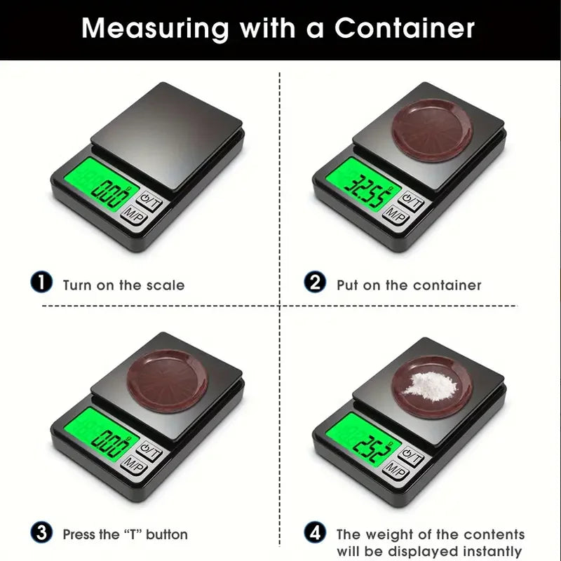 Precision Pocket Scale 1000g x 0.1g - Digital Mini Scale for Food, Jewelry & Travel ⚖️✨