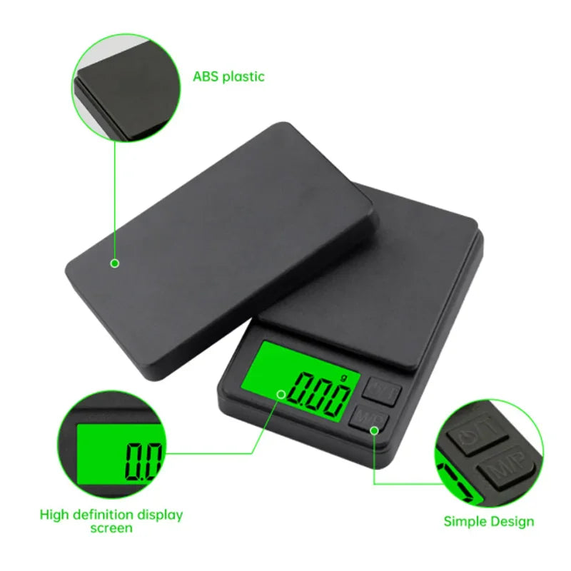 Precision Pocket Scale 1000g x 0.1g - Digital Mini Scale for Food, Jewelry & Travel ⚖️✨