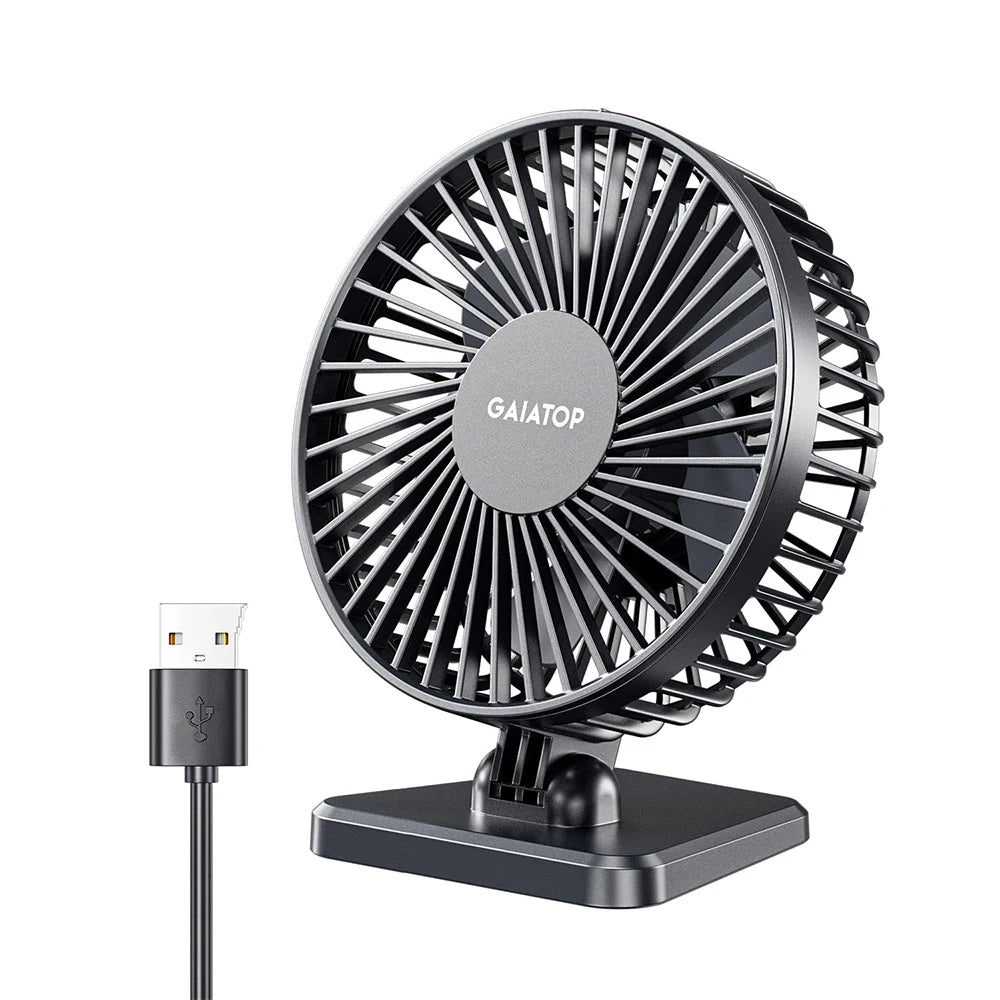 GAIATOP Mini USB Desktop Fan - Portable Cooling for Home & Office 🌬️✨