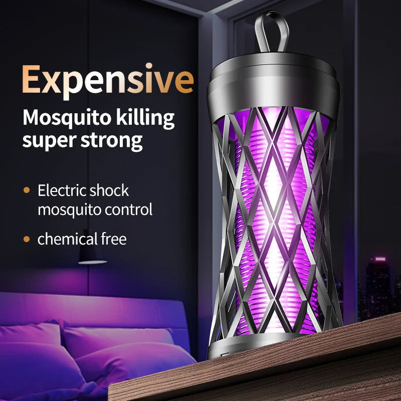 Electric Shock Mosquito Killer Lamp Outdoor Atmosphere Light Mosquito Repellent Safe Efficient Home Mosquito Zapper Household