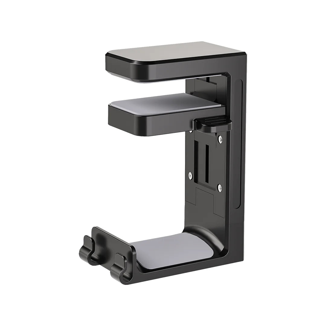 2-in-1 PC Gaming Headphone Stand - Adjustable Space-Saving Holder