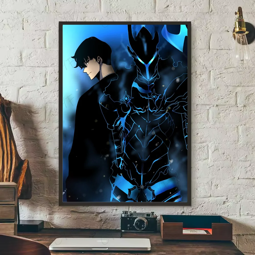 Stunning Solo Leveling Anime Poster HD Art – Waterproof Sticky Wall Décor for Your Living Room