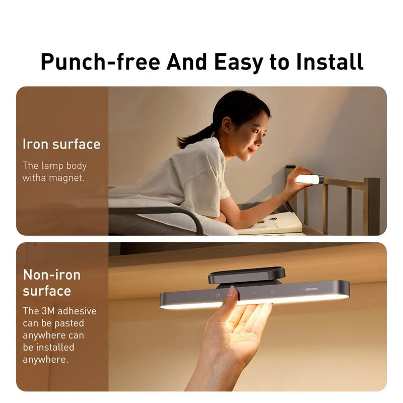 Baseus Magnetic LED Night Light - Stepless Dimming Table Lamp 💡✨