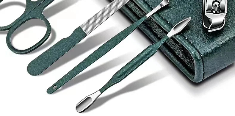 6-Piece Nail Clipper Set | Professional Stainless Steel Manicure Set for Finger & Toe, Portable Travel Case