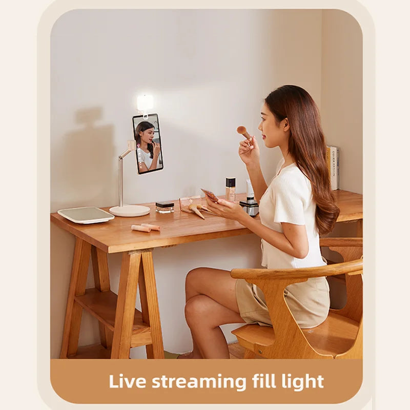 Pocket LED Selfie Light - Clip-On Ringlight for iPhone, iPad, & Laptop 💡✨