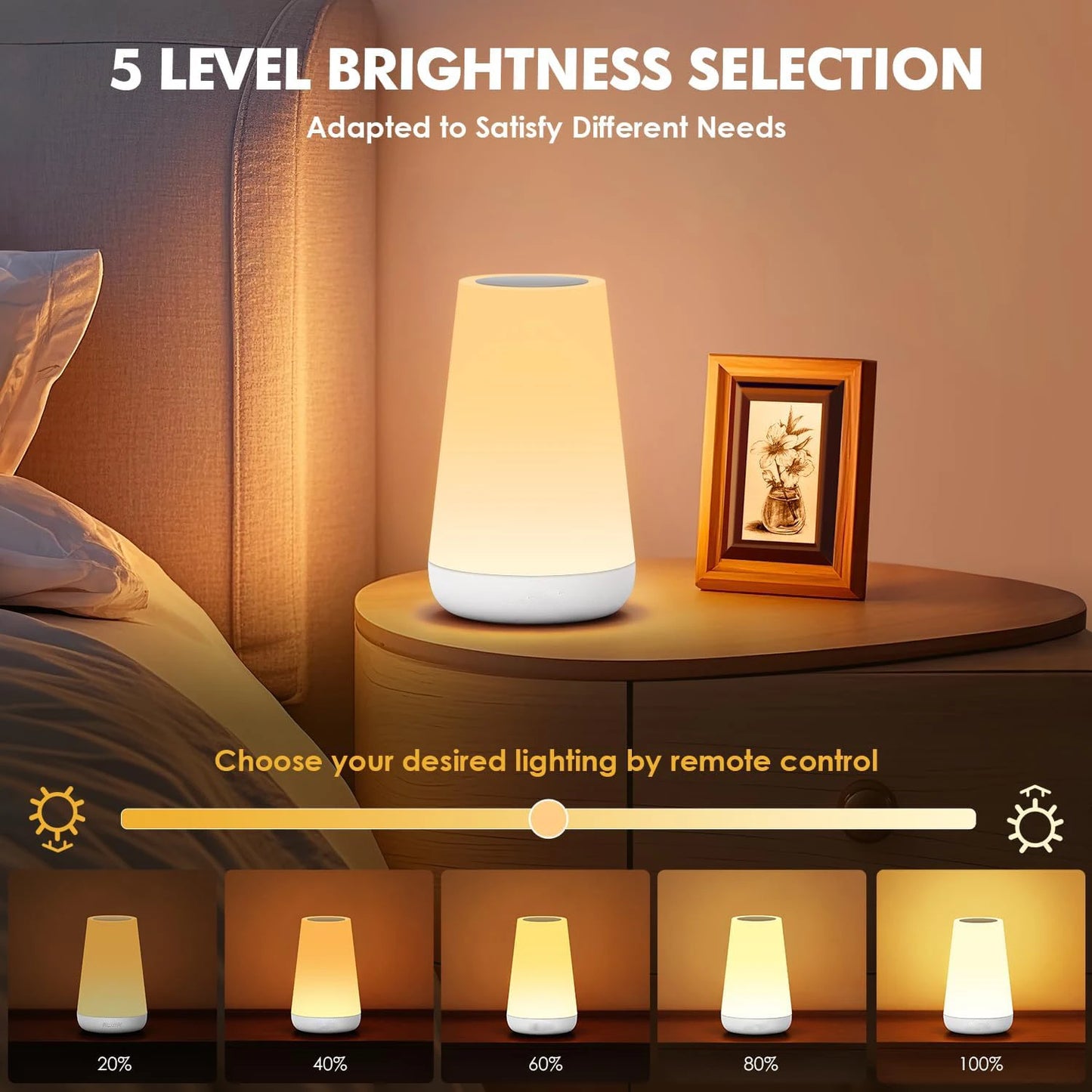 LED 13 Color Changing Night Light - Rechargeable RGB Touch Lamp 💡✨