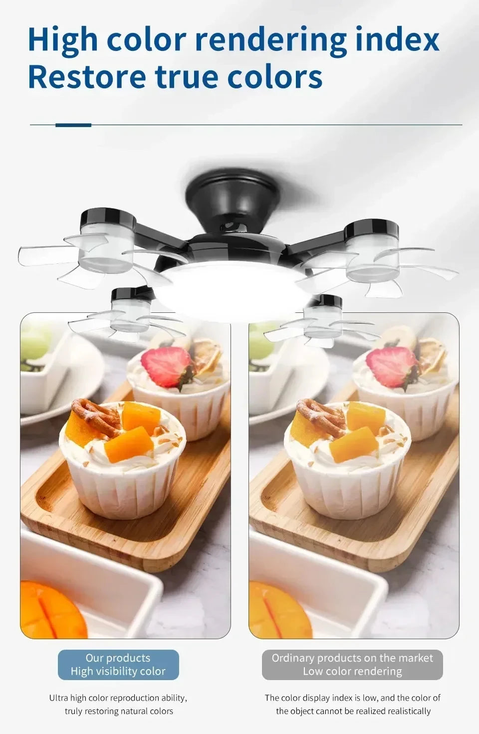 Creative Drone Ceiling Lamp Electric Fan with Light Remote Control E27