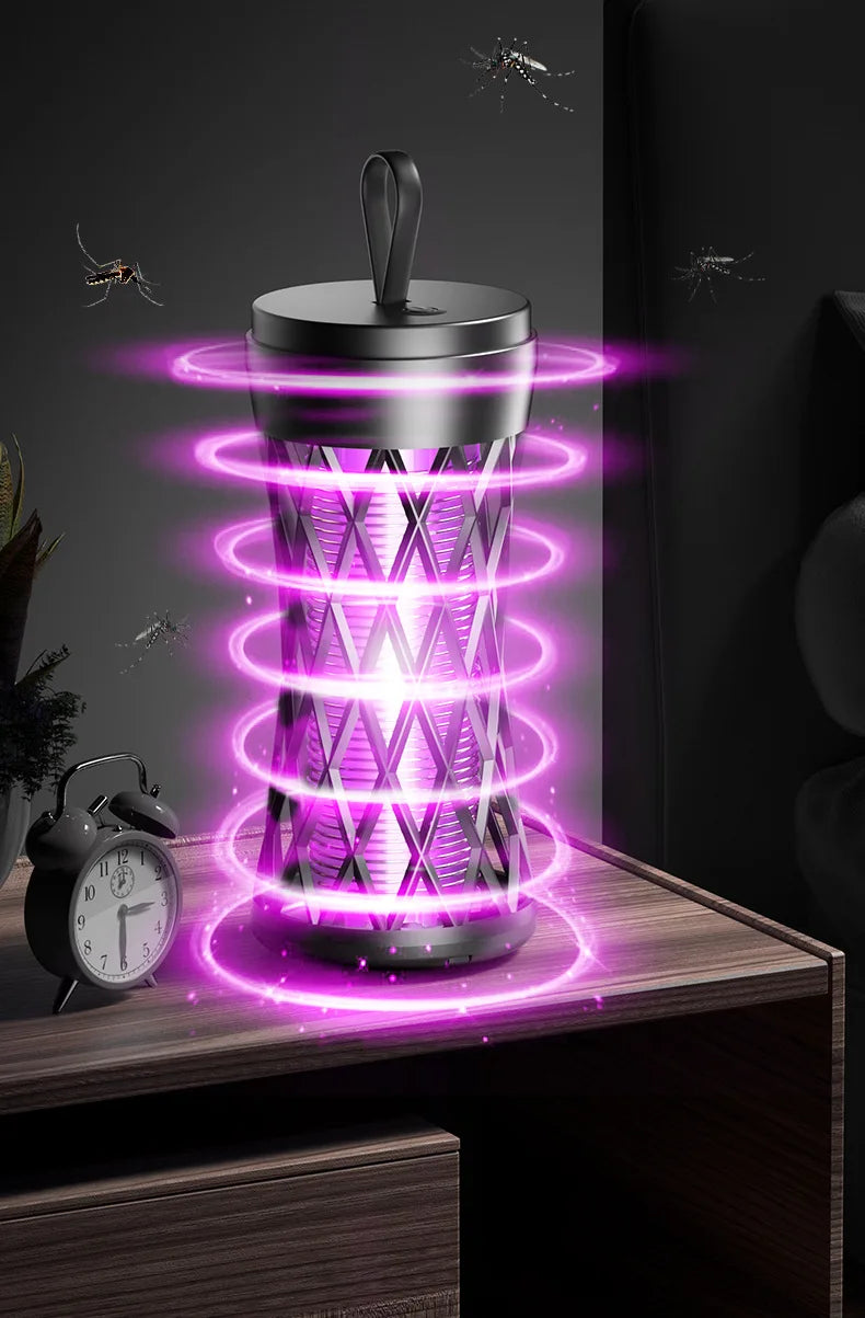 Electric Shock Mosquito Killer Lamp Outdoor Atmosphere Light Mosquito Repellent Safe Efficient Home Mosquito Zapper Household