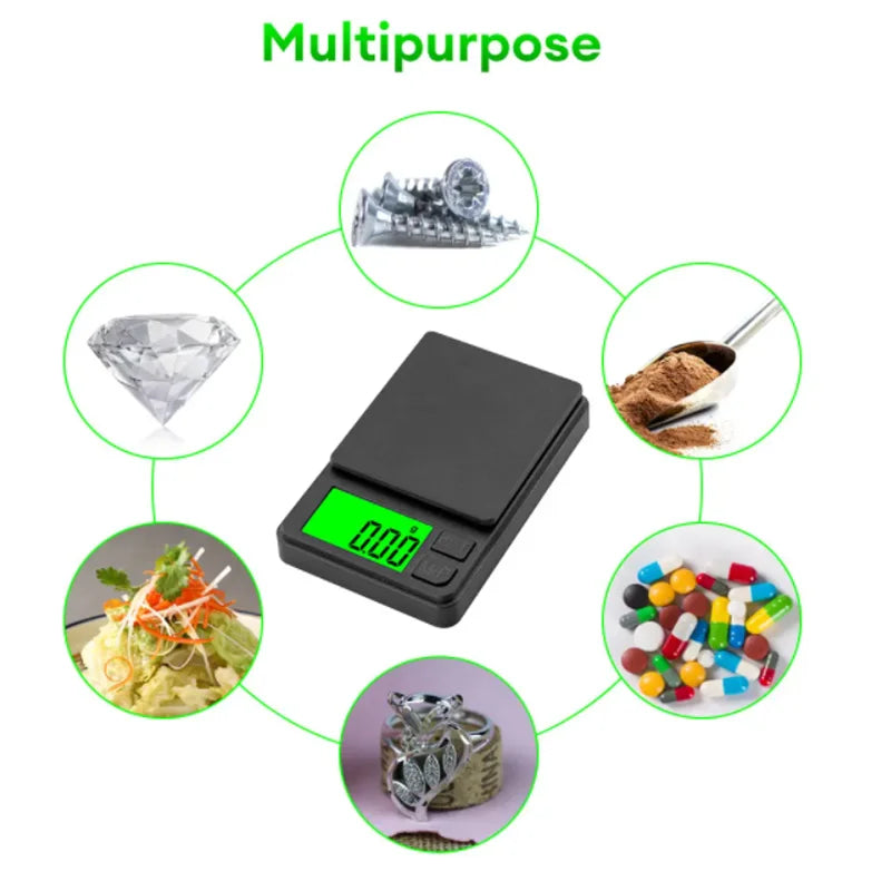Precision Pocket Scale 1000g x 0.1g - Digital Mini Scale for Food, Jewelry & Travel ⚖️✨