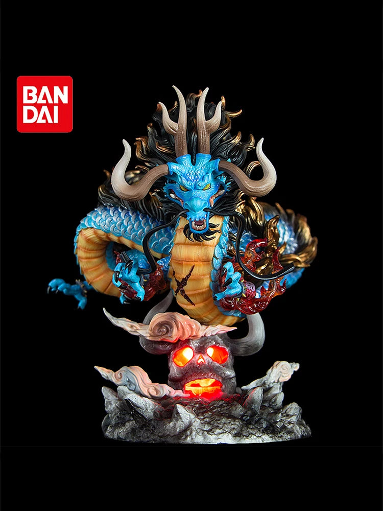 Epic 22cm One Piece Kaido Dragon Form GK Figure – Four Emperors with Lamp, PVC Action Model