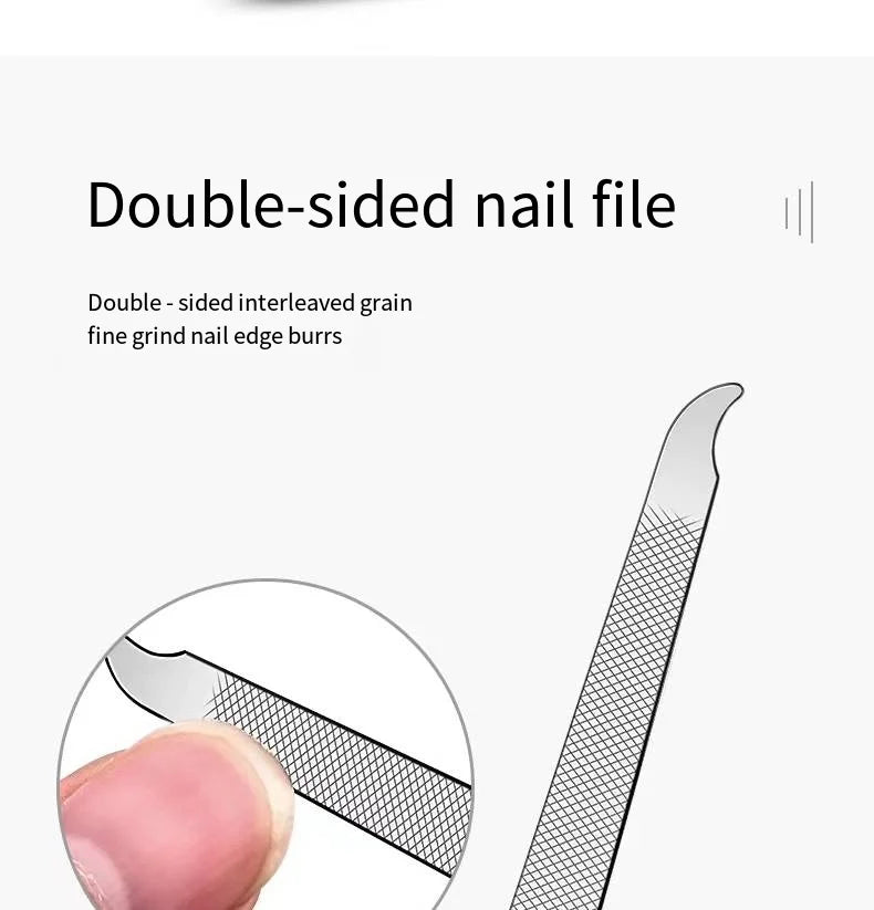 6-Piece Nail Clipper Set | Professional Stainless Steel Manicure Set for Finger & Toe, Portable Travel Case