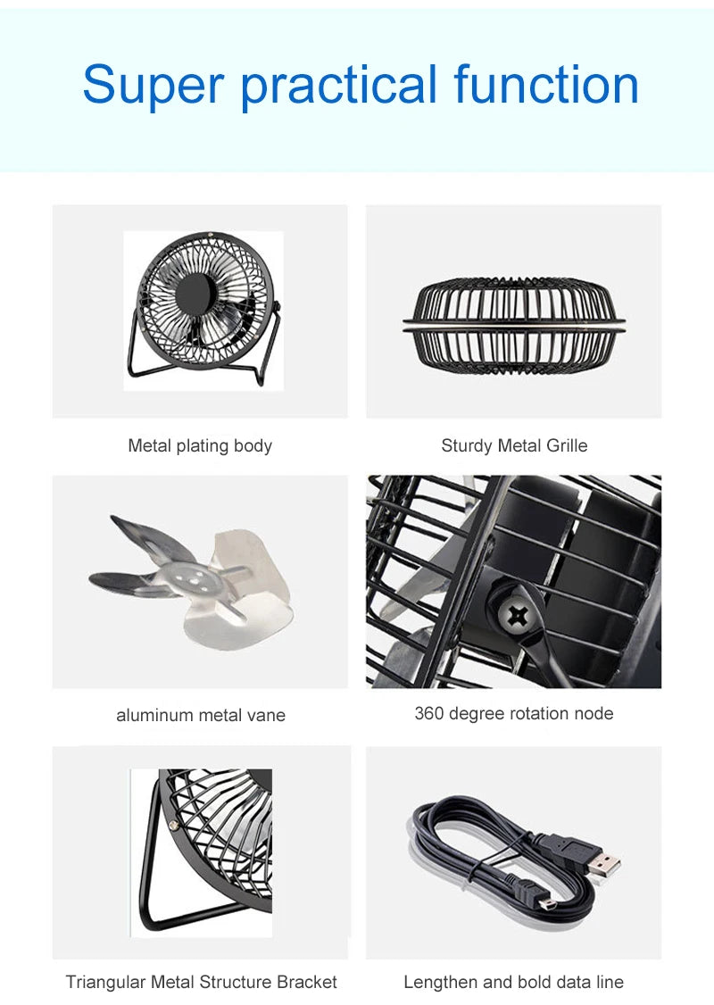 Stay Cool Anywhere with the 4/6inch Mini USB Fan in 2025! 🌬️✨