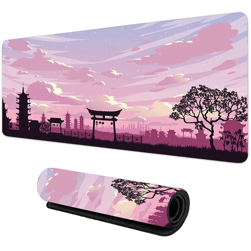 Night Moon Large Cool Mouse Pad – Premium Non-Slip Esports Desk Mat for Laptop & PC Gaming