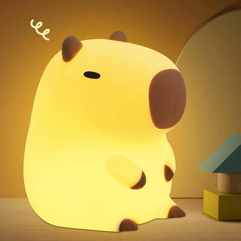 Cute Capybara Silicone Night Light