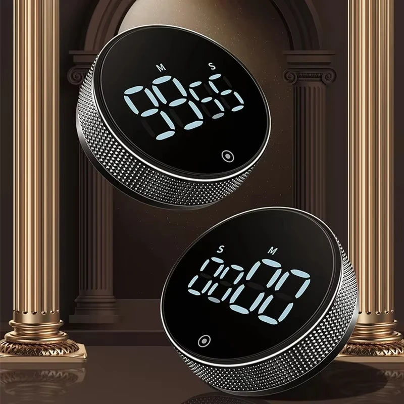 Magnetic Kitchen Timer - Digital Countdown Rotary for Cooking & Shower ⏰✨