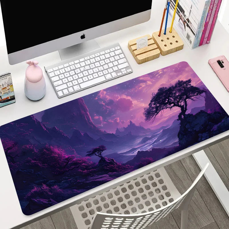 Night Moon Large Cool Mouse Pad – Premium Non-Slip Esports Desk Mat for Laptop & PC Gaming