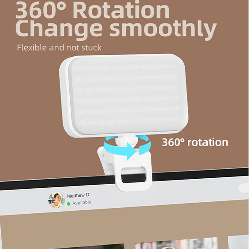 Pocket LED Selfie Light - Clip-On Ringlight for iPhone, iPad, & Laptop 💡✨