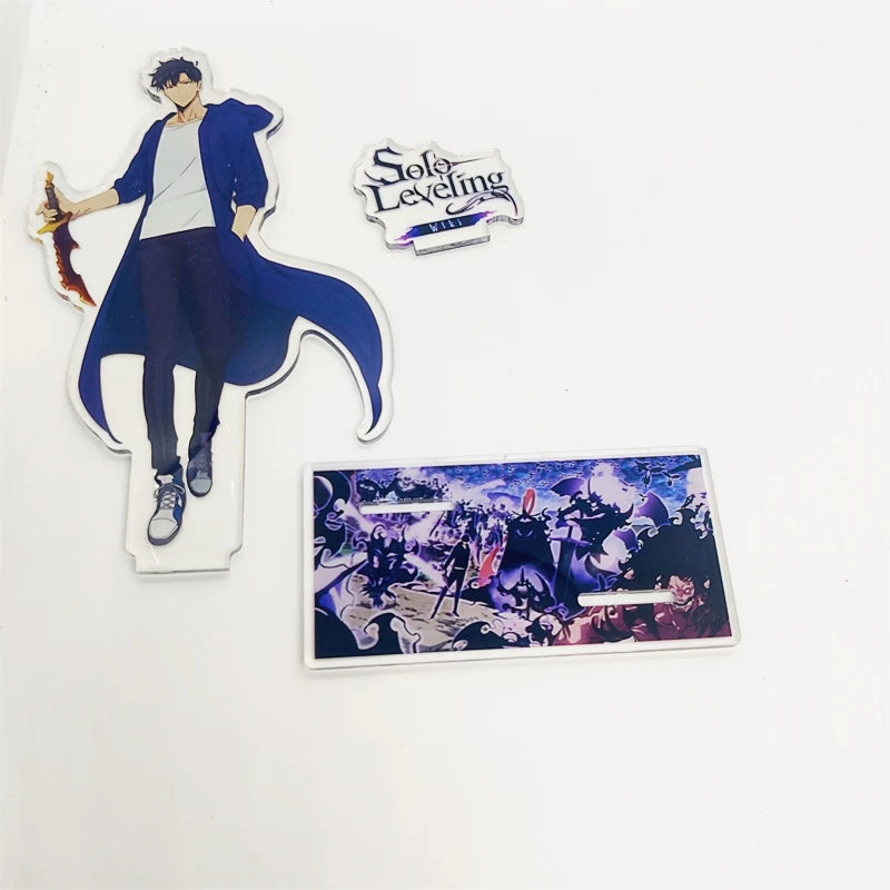 Anime Solo Leveling 15cm Acrylic Stand Sung Jin Woo Sung Jin Ah Yoo Jin Ho Action Figures Desk Model Plate Toys Room Decorations