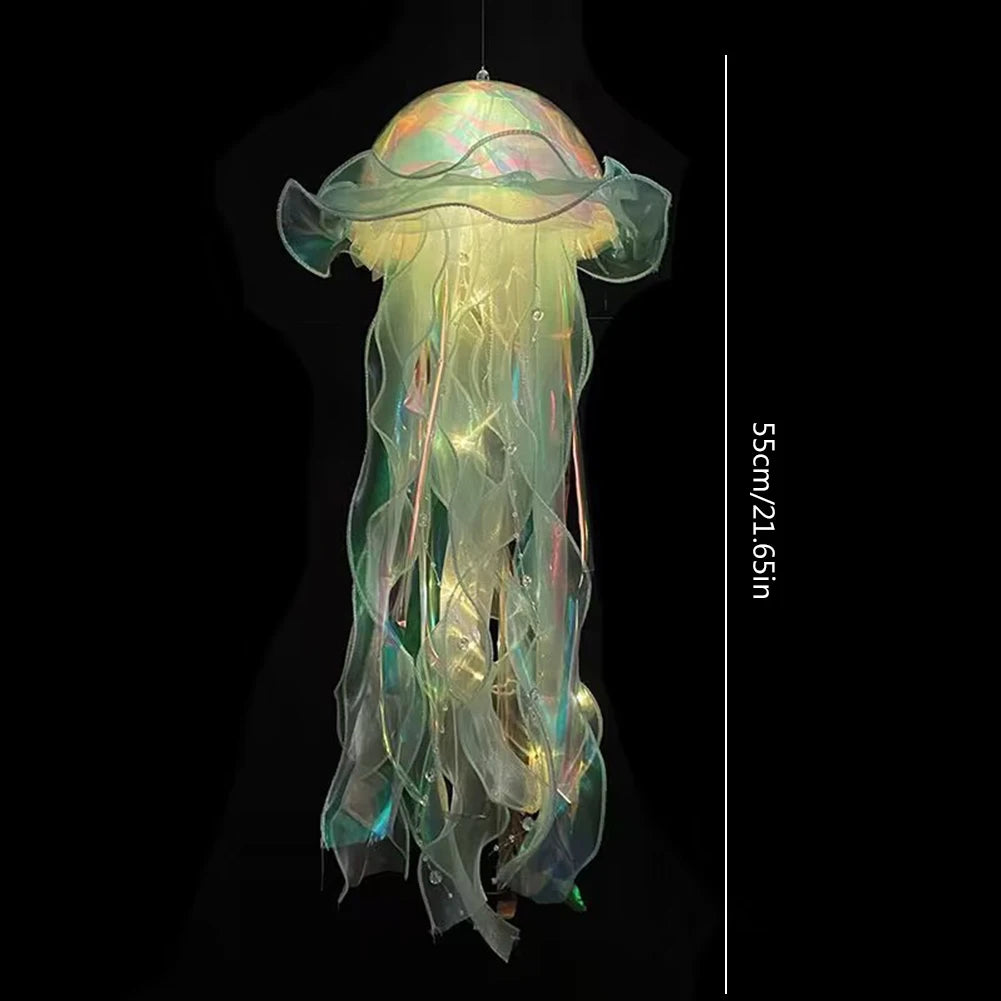 Jellyfish Lamp Portable Flower Lamp - Hanging Night Light & Wind Chimes 🪼✨