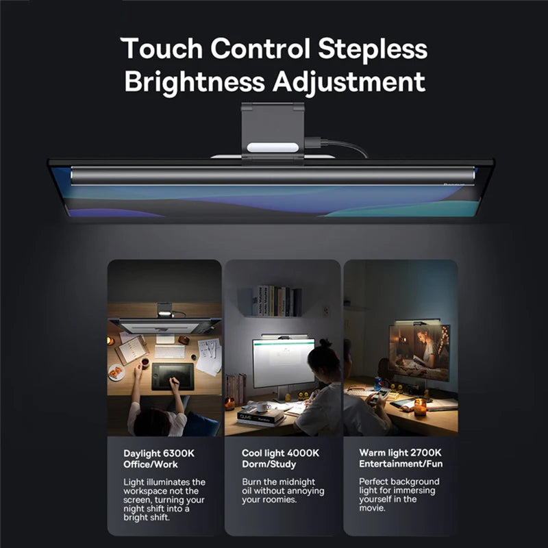 Baseus Screen Light Desk Lamp - USB Adjustable Monitor Light for Work & Study 💡✨