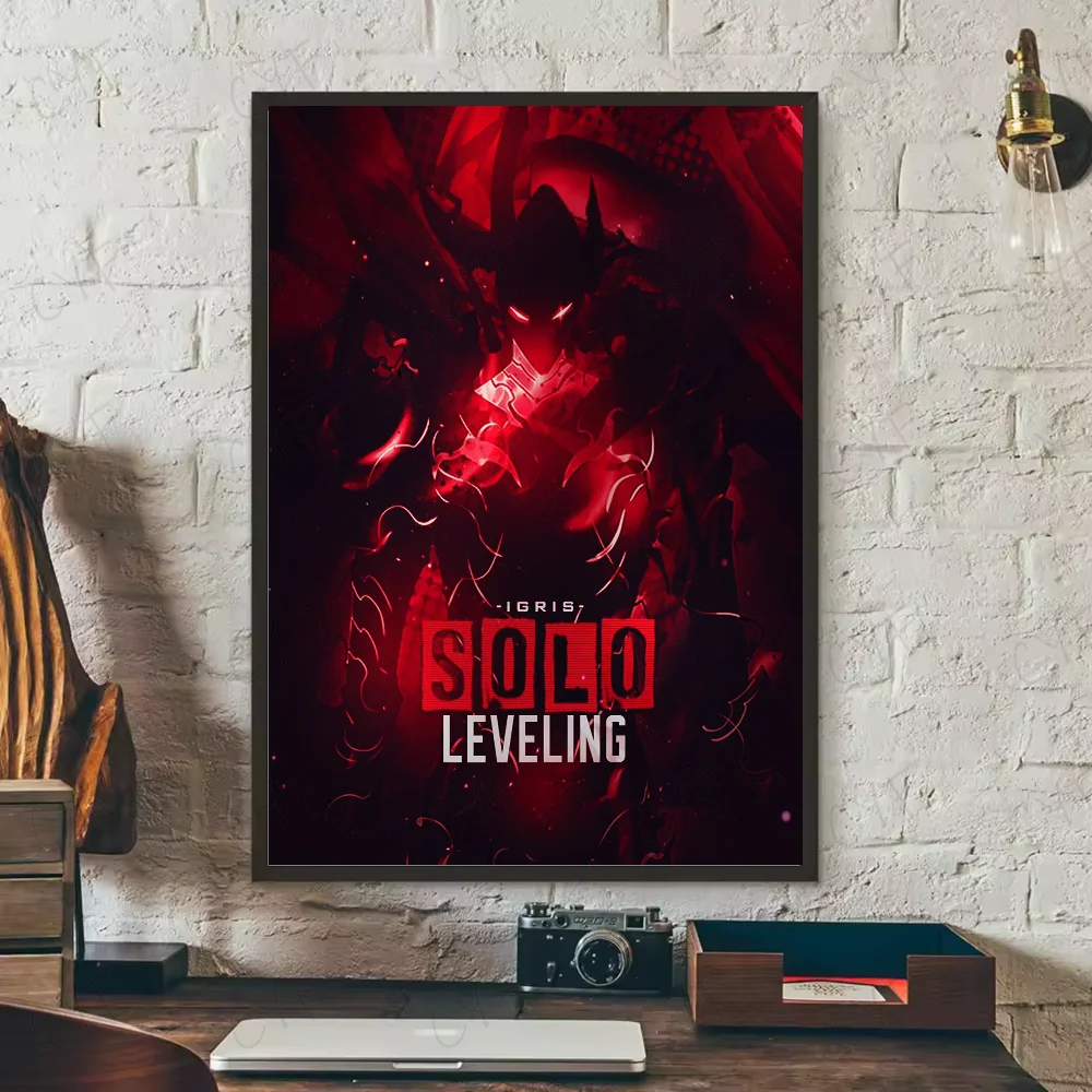 Stunning Solo Leveling Anime Poster HD Art – Waterproof Sticky Wall Décor for Your Living Room