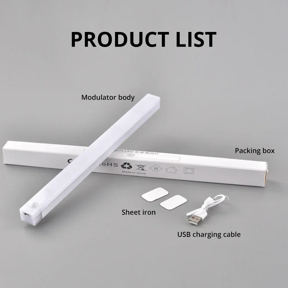 Wireless LED Motion Sensor Night Light - Rechargeable Magnetic Lamp 💡✨