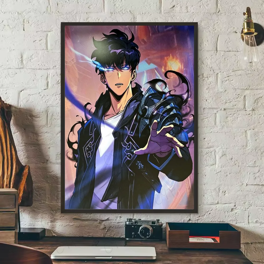 Stunning Solo Leveling Anime Poster HD Art – Waterproof Sticky Wall Décor for Your Living Room