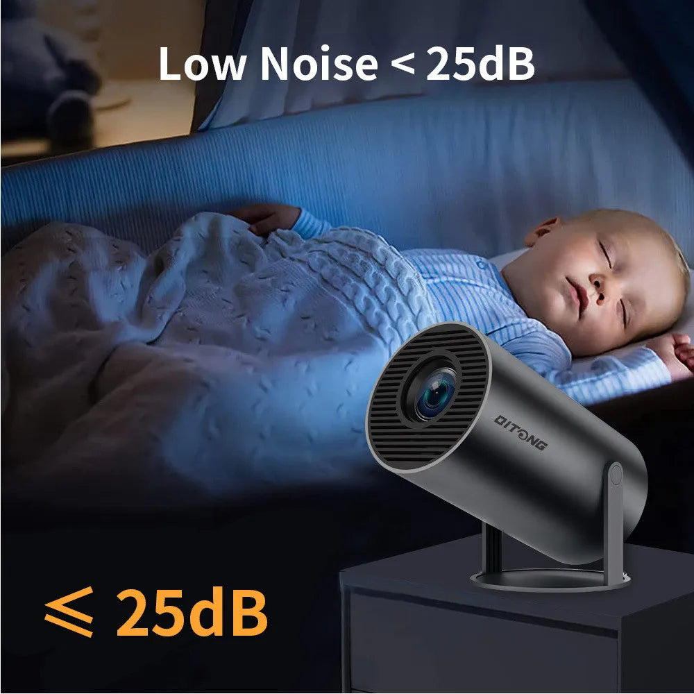 DITONG HY300 Plus HD Projector portatil 4K projetor Android  LED Video Home Theater Cinema Phone mini Proyector Movie HY300 pro