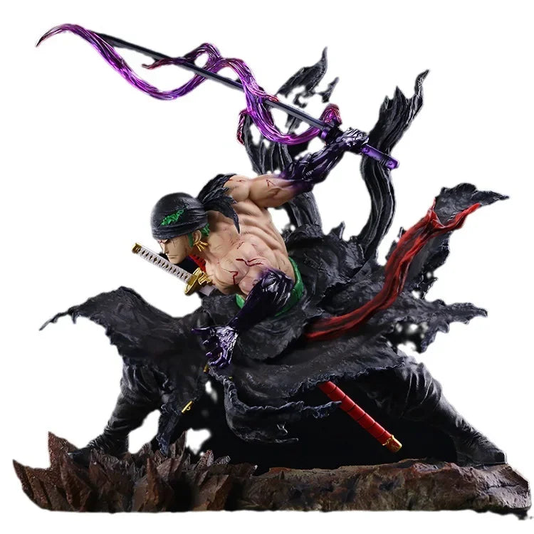35CM One Piece Anime Roronoa Zoro Figurine Pvc Gk Statue Figurine Model Doll Collection
