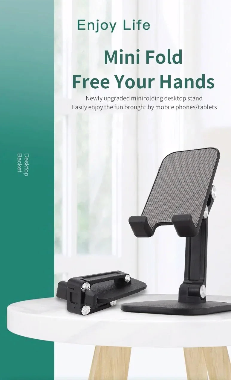 Desktop Phone Holder - Adjustable, Foldable Stand for Phones & Tablets 📱✨