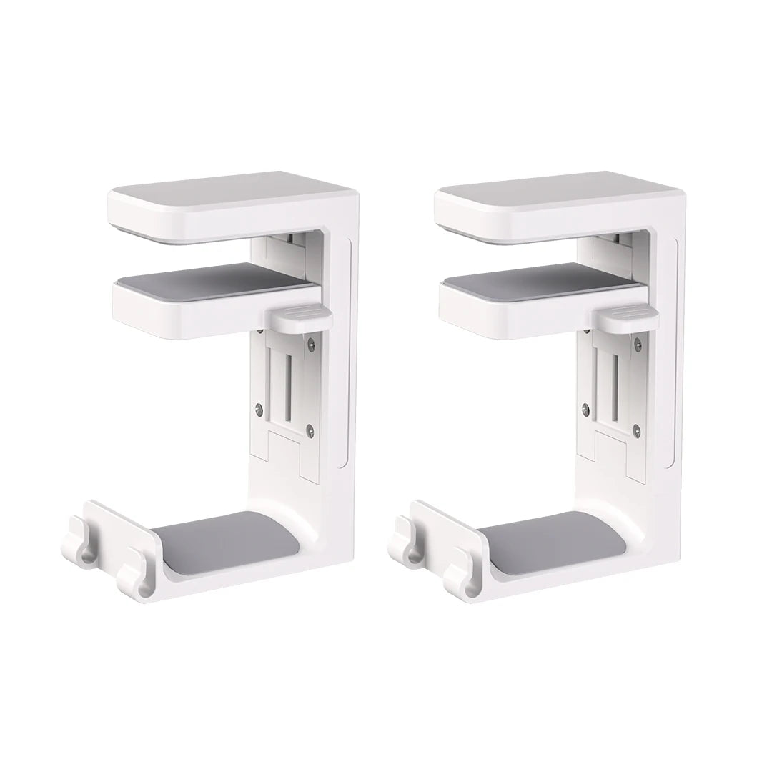 2-in-1 PC Gaming Headphone Stand - Adjustable Space-Saving Holder