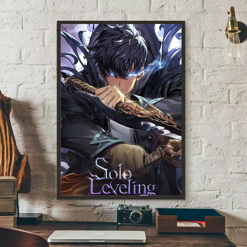 Stunning Solo Leveling Anime Poster HD Art – Waterproof Sticky Wall Décor for Your Living Room