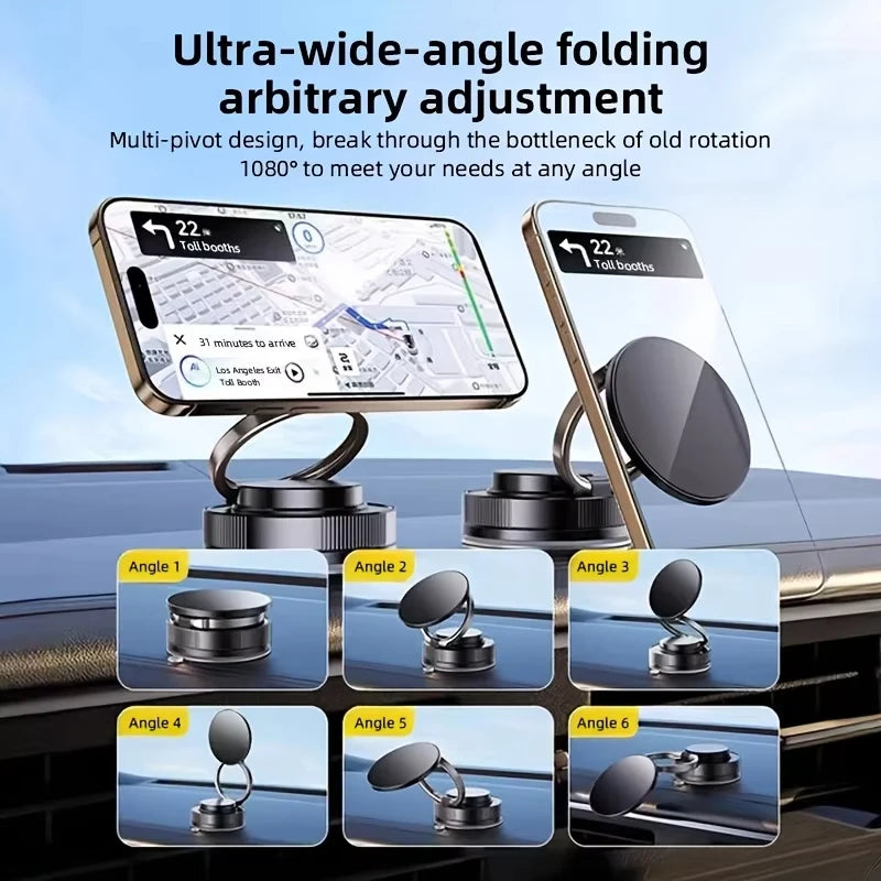 360 Degree Rotating Magnetic Mobile Phone Holder - Strong Suction Car Mount 📱✨
