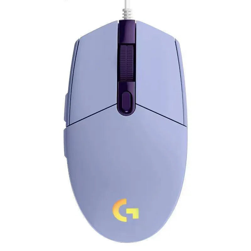 Logitech G102 Gaming Mouse - 8000 DPI USB Wired with Rainbow RGB 🌈✨