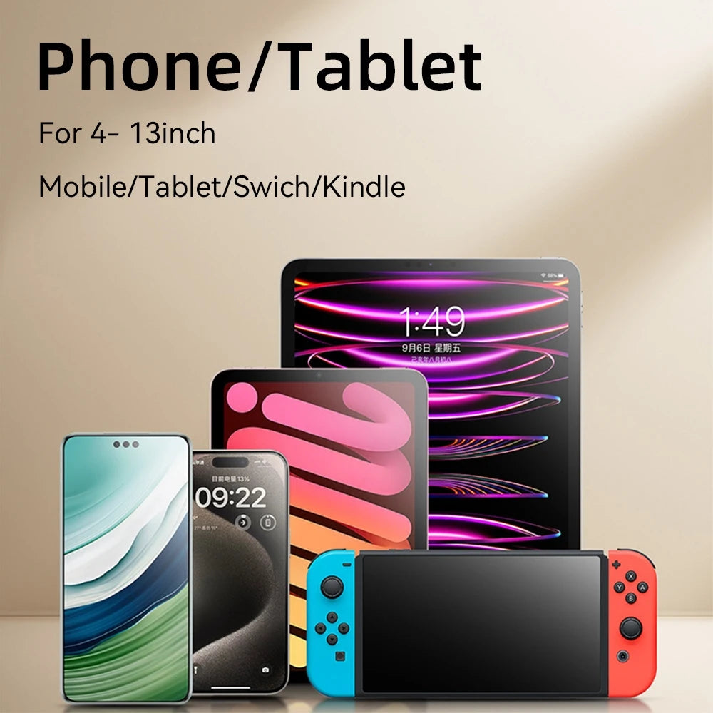 Desktop Mobile Phone & Tablet Holder – Folding Cantilever Bed Clip for Apple, Samsung, iPad 📱📲