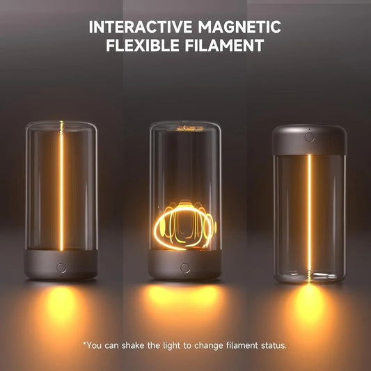 Portable Quantum Wire Ambient Magnetic Light - Rechargeable USB Night Light 💡✨