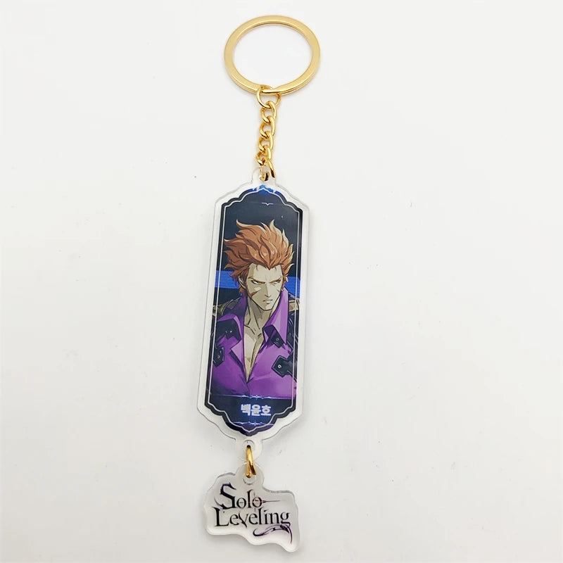 Solo Leveling with the Sung Jinwoo Fun Acrylic Keychain – Stunning Jewelry Pendant