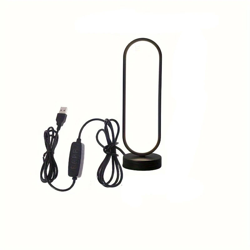 Ring Lamp Three-Color Dimming Bedside Lamp - LED Night Light for Bedroom 💡✨