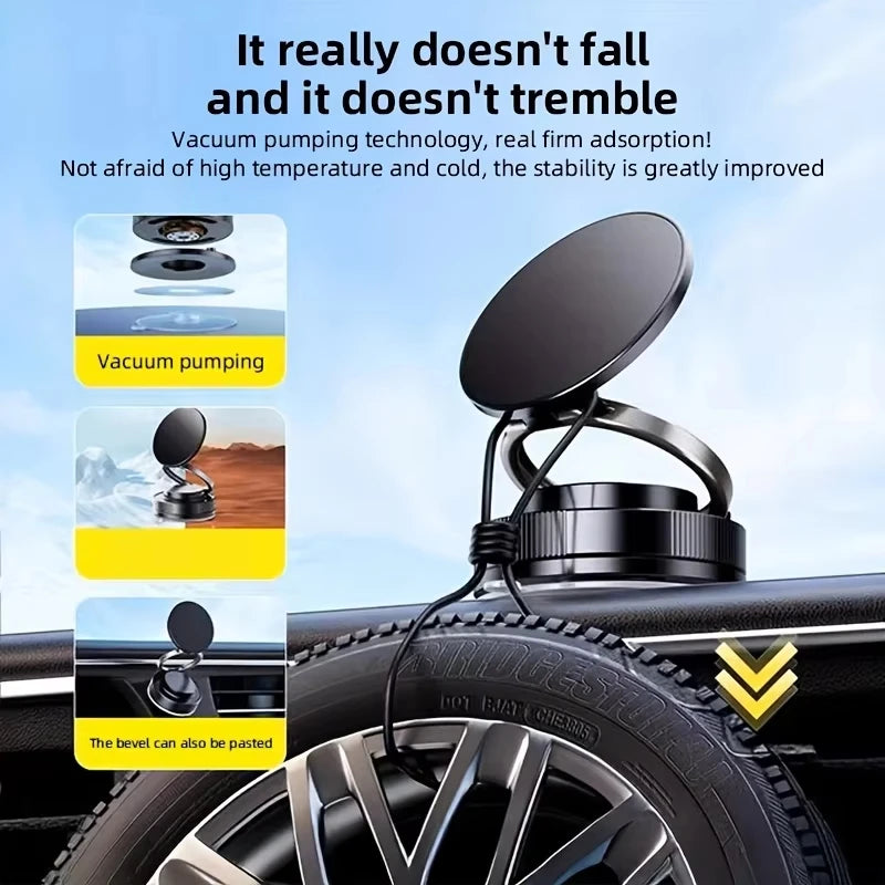 360 Degree Rotating Magnetic Mobile Phone Holder - Strong Suction Car Mount 📱✨