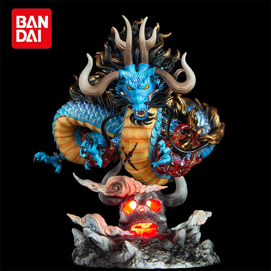 Epic 22cm One Piece Kaido Dragon Form GK Figure – Four Emperors with Lamp, PVC Action Model