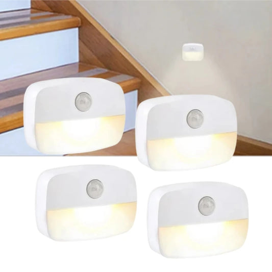 Motion Sensor LED Night Light - Auto ON/OFF Wireless Lamp for Home Lighting 🚶✨