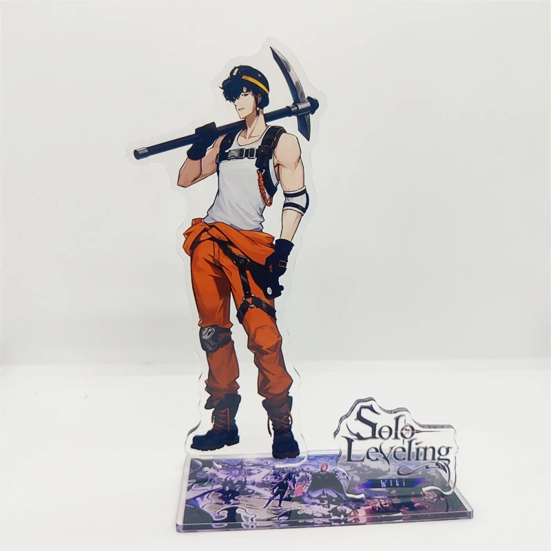 Anime Solo Leveling 15cm Acrylic Stand Sung Jin Woo Sung Jin Ah Yoo Jin Ho Action Figures Desk Model Plate Toys Room Decorations