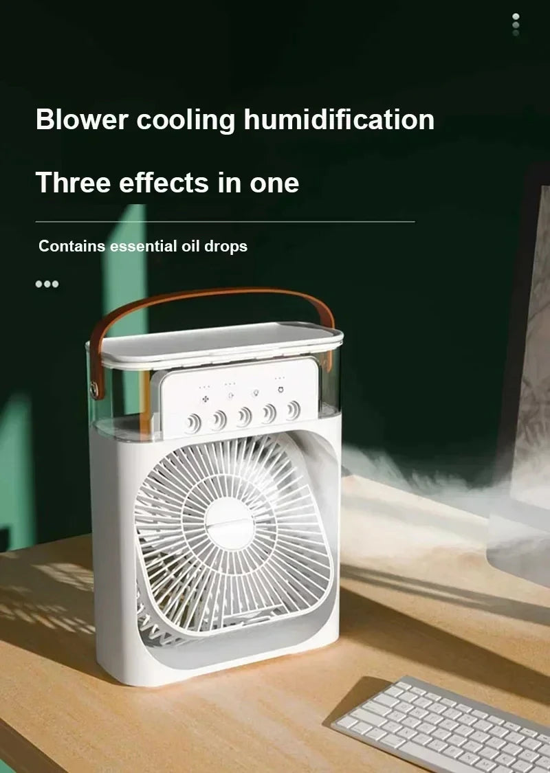 New 3 In 1 Fan Air Conditioner - Mini Air Cooler for Home & Office 🌬️✨