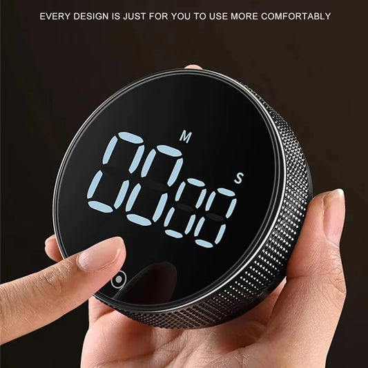 Magnetic Kitchen Timer - Digital Countdown Rotary for Cooking & Shower ⏰✨